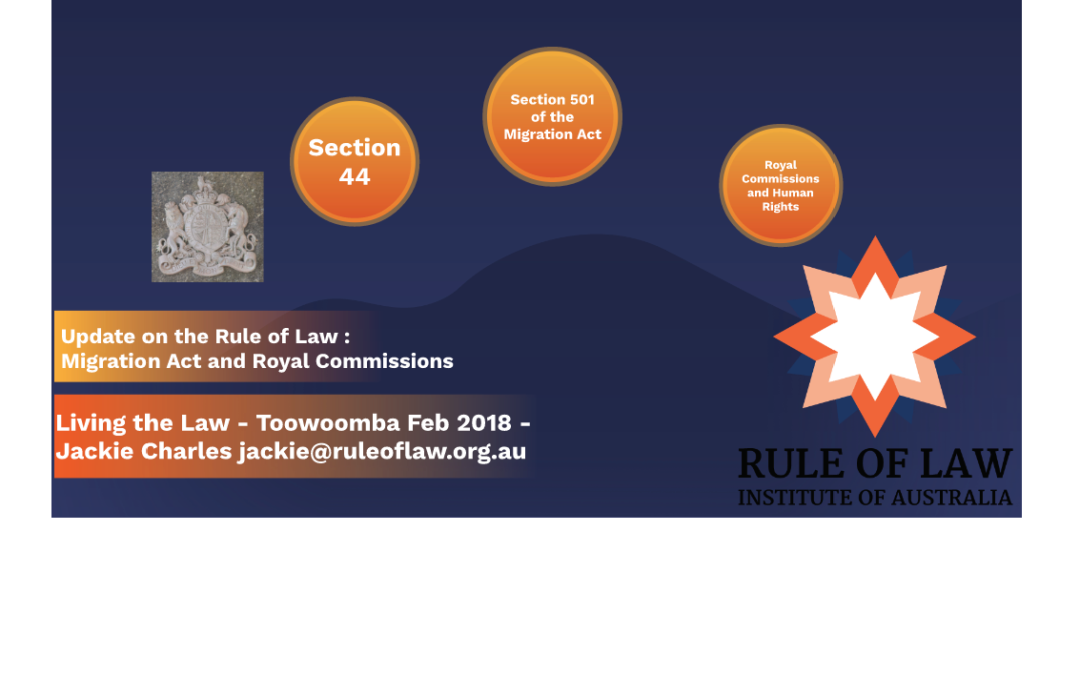 Rule of Law Update – Living the Law 2018