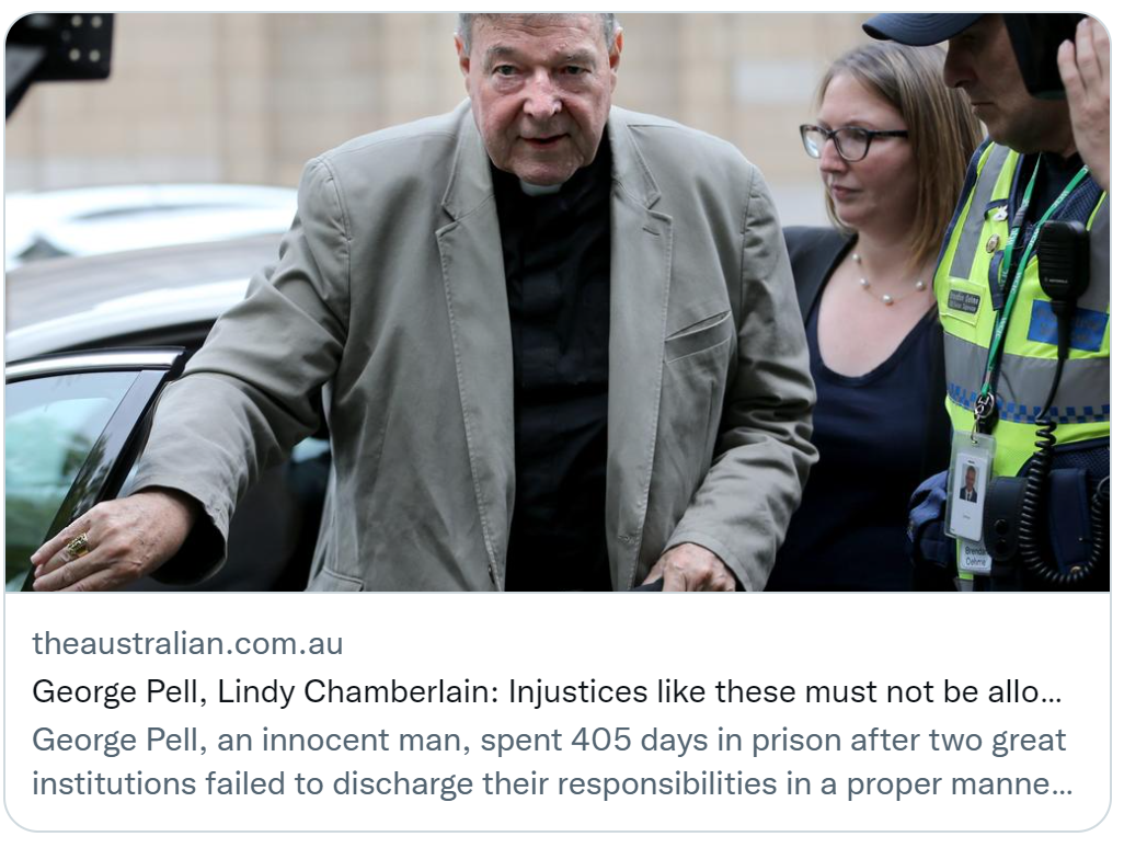 Lessons from George Pell and justice system
