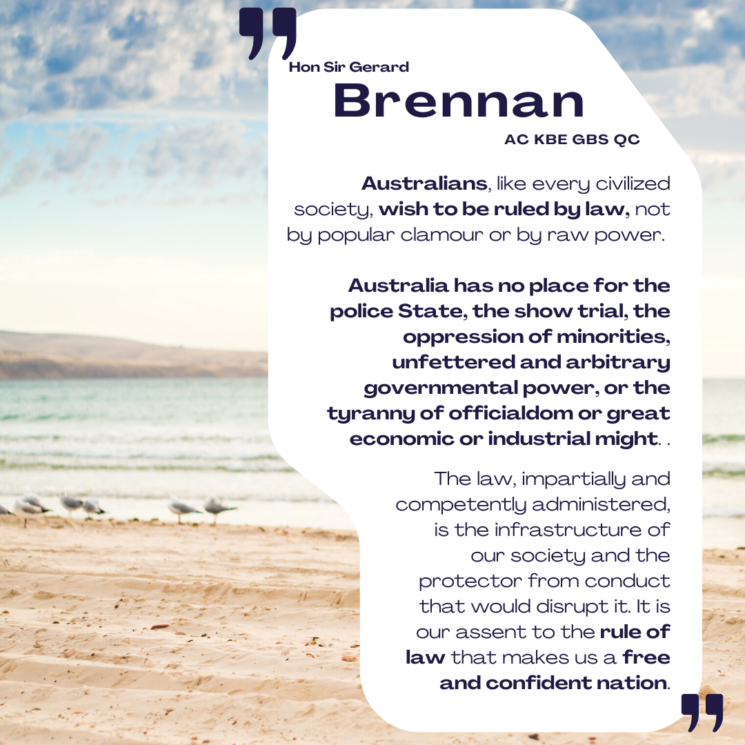 Wisdom from Hon Sir Brennan